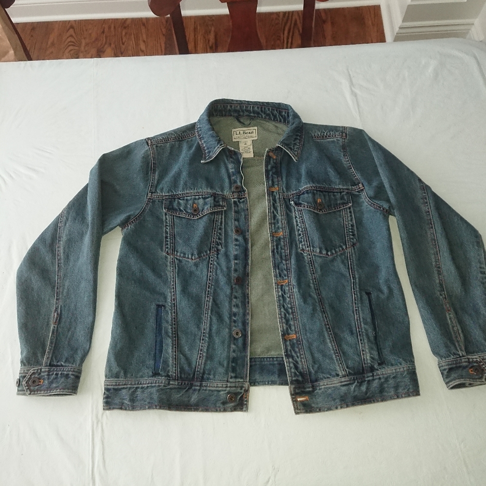 L.L. Bean Denim Jacket Mens Medium